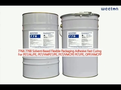 776A 776B দ্রাবক ভিত্তিক নমনীয় প্যাকেজিং PET/AL/PE, VMCPP, PE, OPP/VMCPP এর জন্য দ্রুত নিরাময়কারী আঠালো